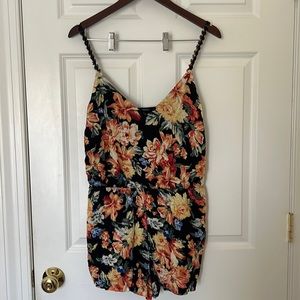 Forever 21 - Floral Romper Spaghetti strap